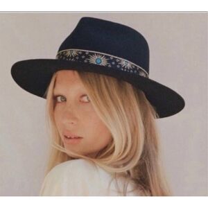 Lack of Color Phoenix Wool Fedora With Vintage Ribbon Sz M